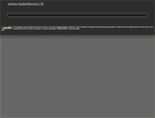 Tablet Screenshot of osteriadeibenci.it